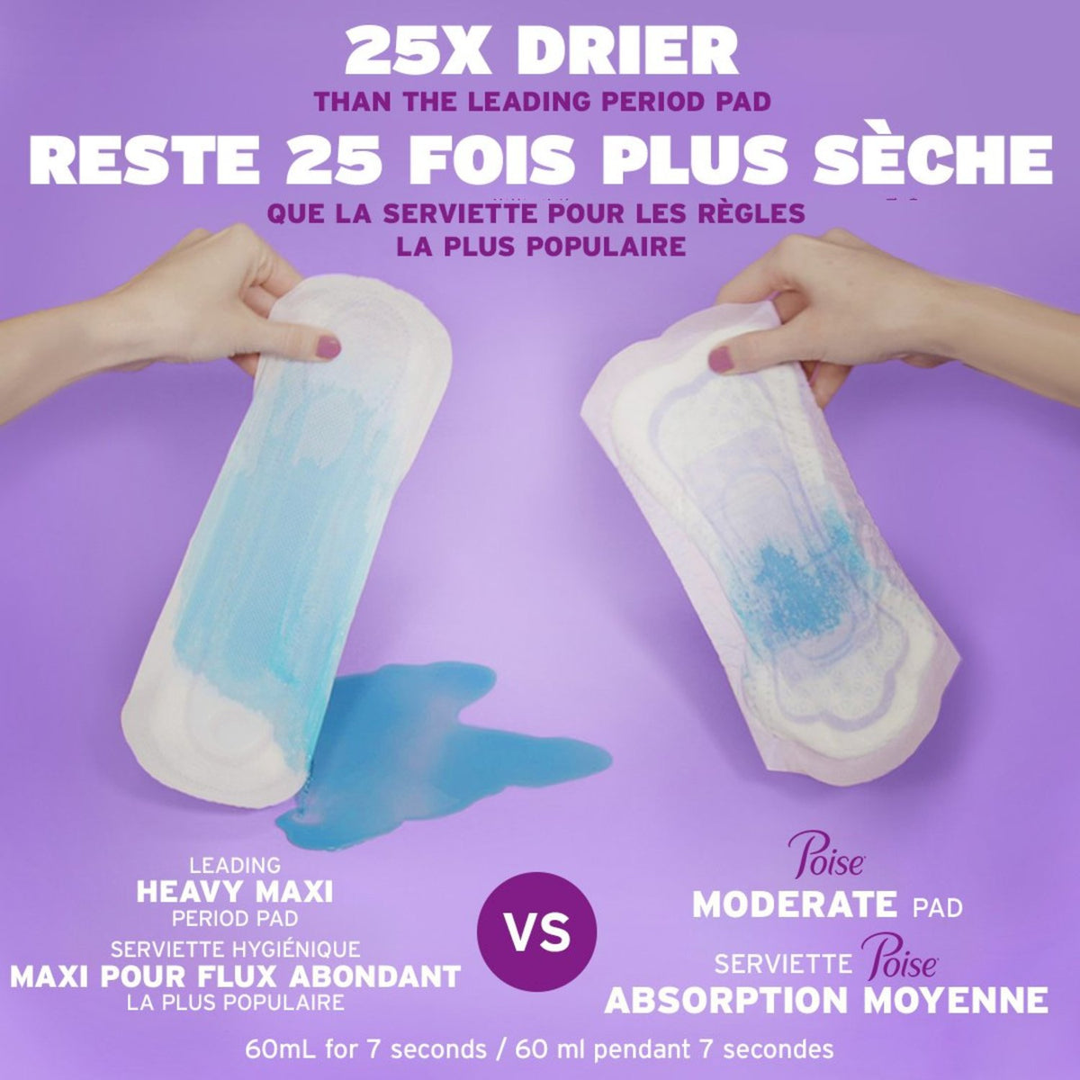 Poise Incontinence Pads , 7 Drop Ultra Absorbency, Long Length, 24 Count - Incontinence/Continence Products - Poise