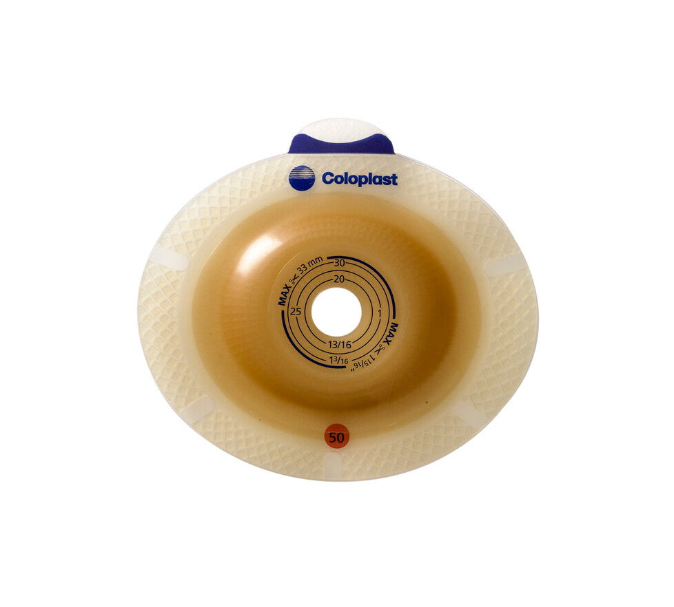 Coloplast Sensura Click Convex Light Skin Barrier, Flange Size 2 3/8In (60Mm) Pre - Cut 1 3/8In (35Mm) - (Item No. 11032), 5 Count - Ostomy/Flanges - SenSura