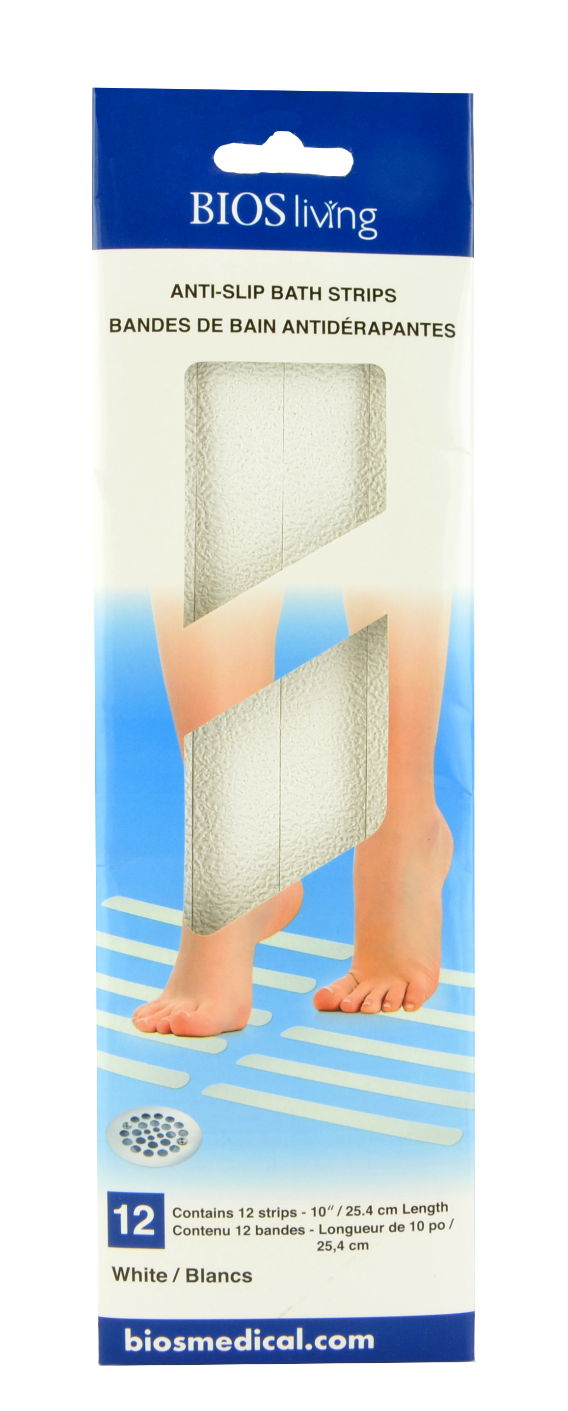 BIOS Living Self - adhesive Strips Clear - Home/Bathroom Safety - BIOS Living