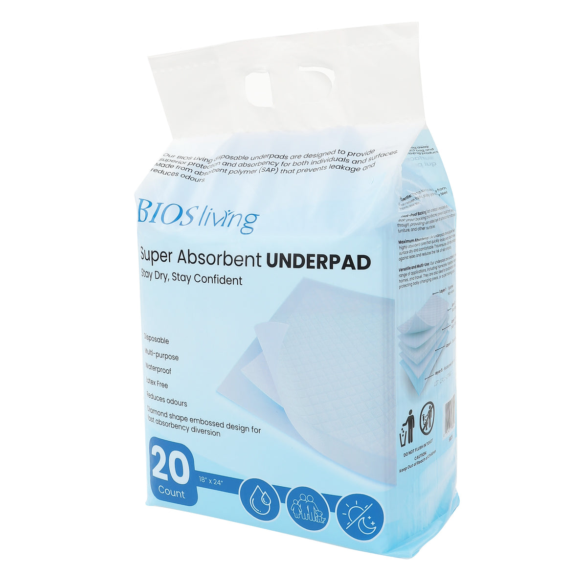 BIOS Living Disposable Underpads