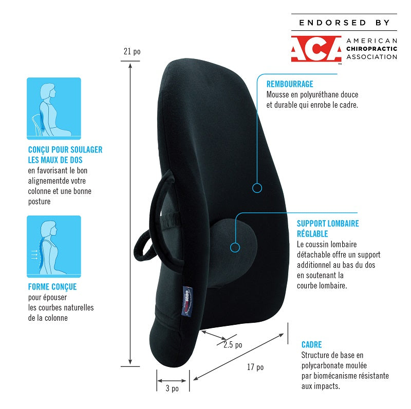 ObusForme Lowback Backrest - Braces & Supports/Back Braces & Supports - ObusForme