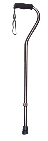 Hugo Adjustable Offset Handle Cane with Foam Grip, Bronze - Canes/Canes - Hugo