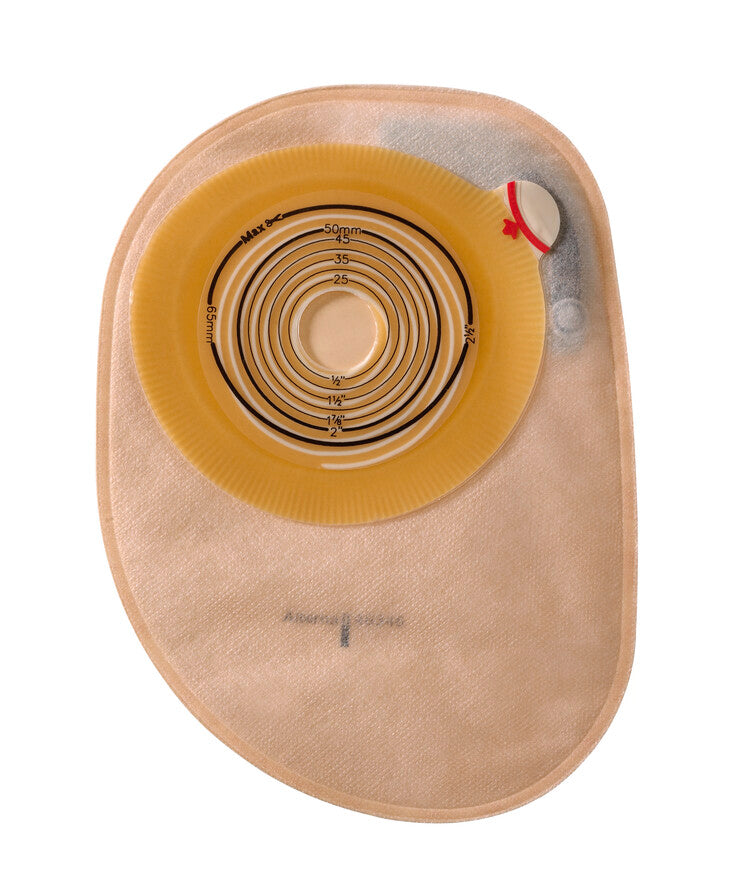 Coloplast Assura 1 - Piece Convex Light Transparent Closed Pouch, Cut - To - Fit Up To 1 1/4In (33Mm) - (Item No. 14441), 10 Count - Ostomy/Pouches - Coloplast