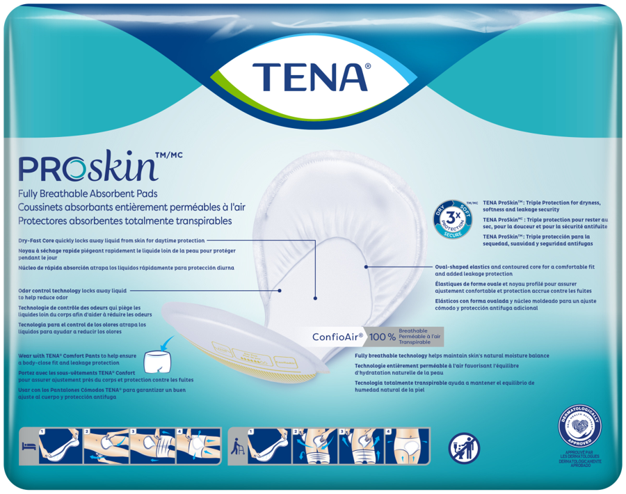TENA Day Plus Incontinence Pad Insert, Heavy Absorbency , 40 Count - Incontinence/Single Use - TENA