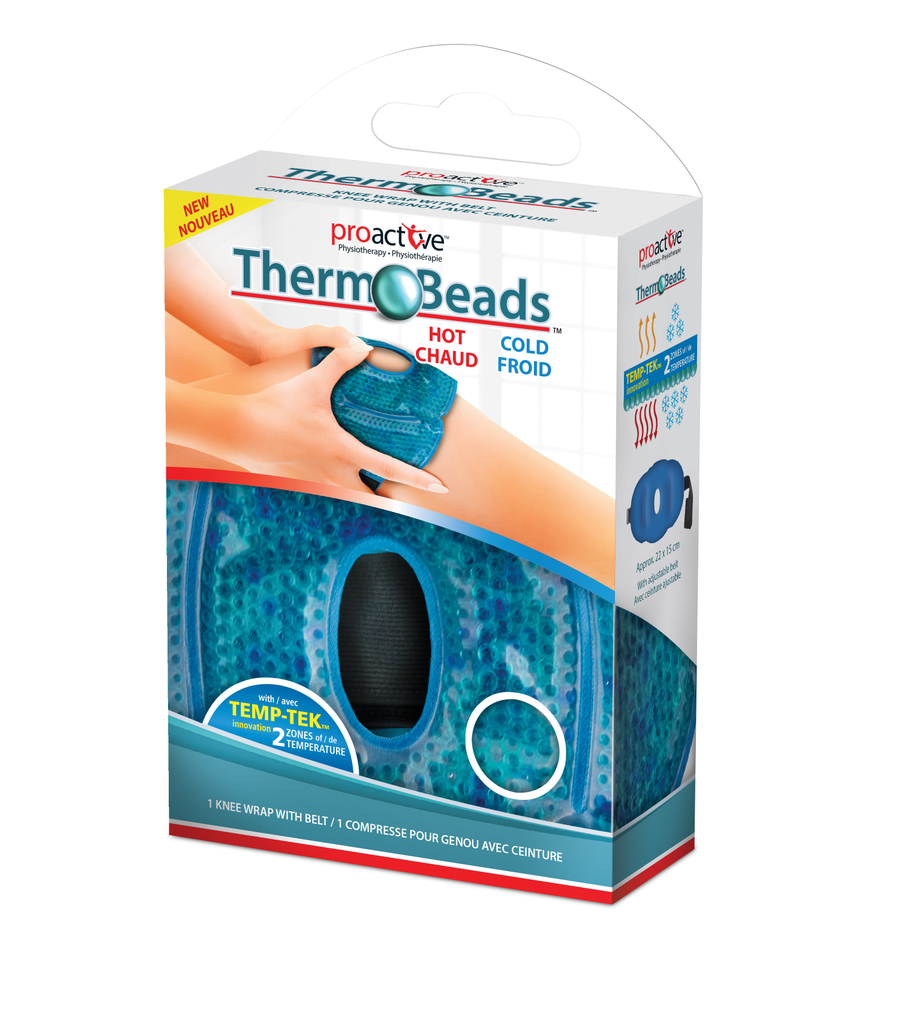 ProActive Therm - O - Beads Knee Wrap - Pain Management/Hot & Cold Therapy - ProActive