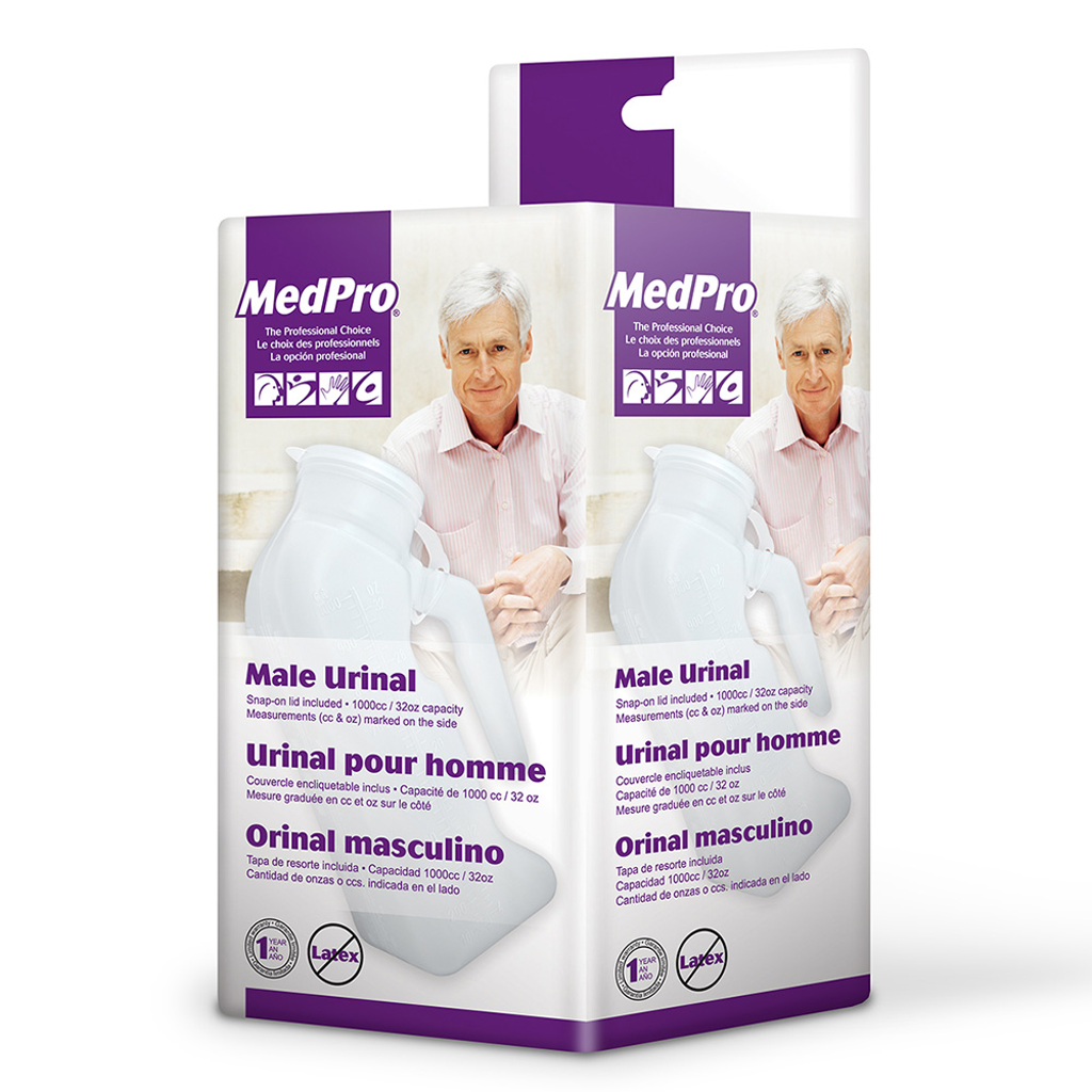 MedPro Medpro Male Urinal with Cover - Incontinence/Continence Products - MedPro™