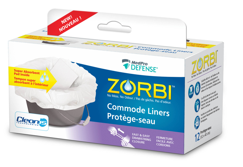 MedPro Defense Zorbi Commode liner - Home/Commodes - MedPro Defense
