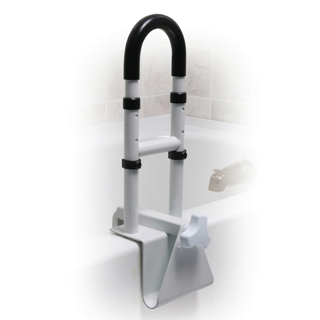 Drive Medical Clamp - On Tub Rail - Adjustable Height - Home/Bathroom Safety - Drive Medical